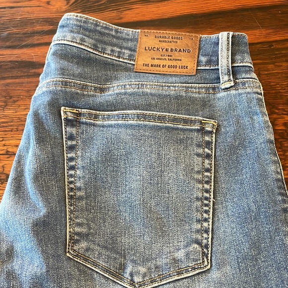 Lucky Brand Lolita Super Skinny Jeans Frayed Edge Size 14 - Picture 7 of 9